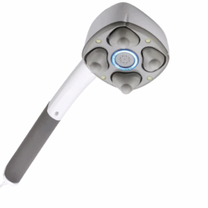 Vibromasseur électrique 4 têtes rotatives avec voyant LED bleu